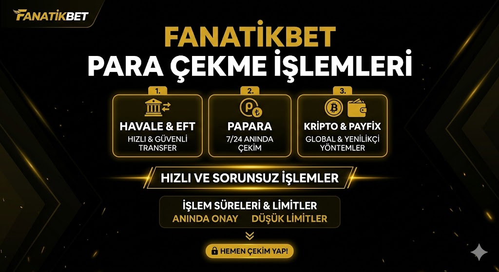 Fanatikbet Para Çekme İşlemleri Nasıl Yapılır?